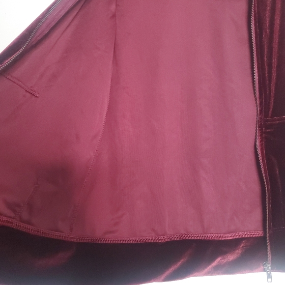 Material Girl Active Womens Velvet Hooded Sweater Jacket Size Small Y2k Coquette - Picture 10 of 11